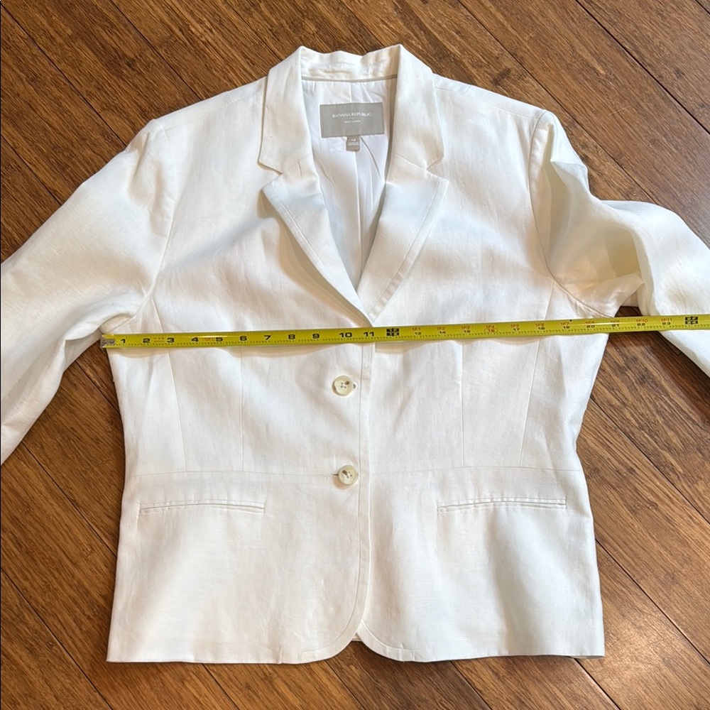 Banana Republic Factory Linen Blazer Suit Jacket - Picture 11 of 15